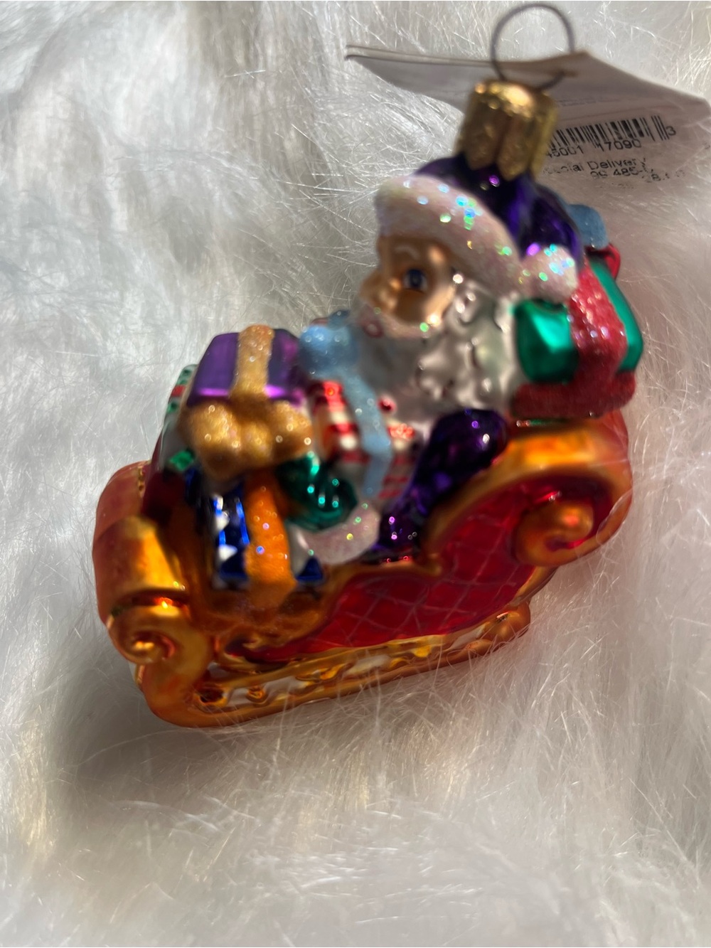 Christopher Radko-“Special Delivery, Santa Sleigh with Gifts